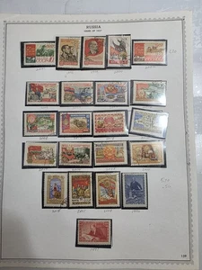 Lot Russian stamps.1940-1960 . Used. 24 sheets. - Picture 1 of 24