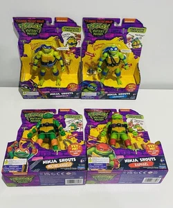 TMNT Ninja Turtles Mutant Mayhem Shouts Leonardo Mikey Donny Raphael All 4 Set - Picture 1 of 8