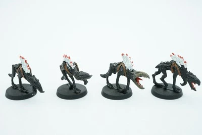 Warhammer 40k T'au Empire Kroot Hounds Set 4 Metall Miniaturen OOP - Bild 1 von 2