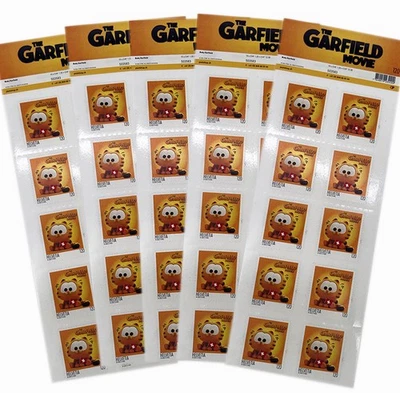 Estampillas suizas limitadas de la película Garfield 2024 50 x 1,20 Baby Garfield 50 un. MNH Foto 1 de 3