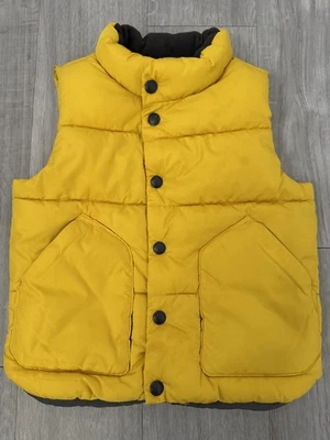 GAP Puffer Vest Kids Size 4 Years Yellow Preowned - Image 1 of 3