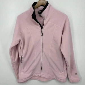 Mountain Hardwear Full Zip Fleece Jacket Women's Size 14 Pink Vtg Made in USA - Picture 1 of 11