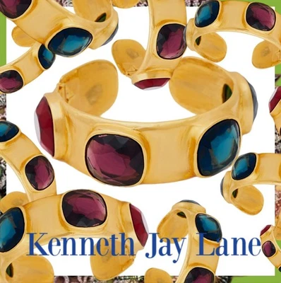 Brazalete corona estaciones multicolores Kenneth Jay Lane Foto 1 de 4