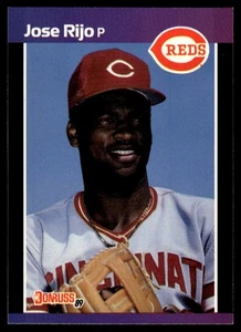 1989 Donruss #375 Jose Rijo "LEAF, INC." & "*Denotes - Picture 1 of 2