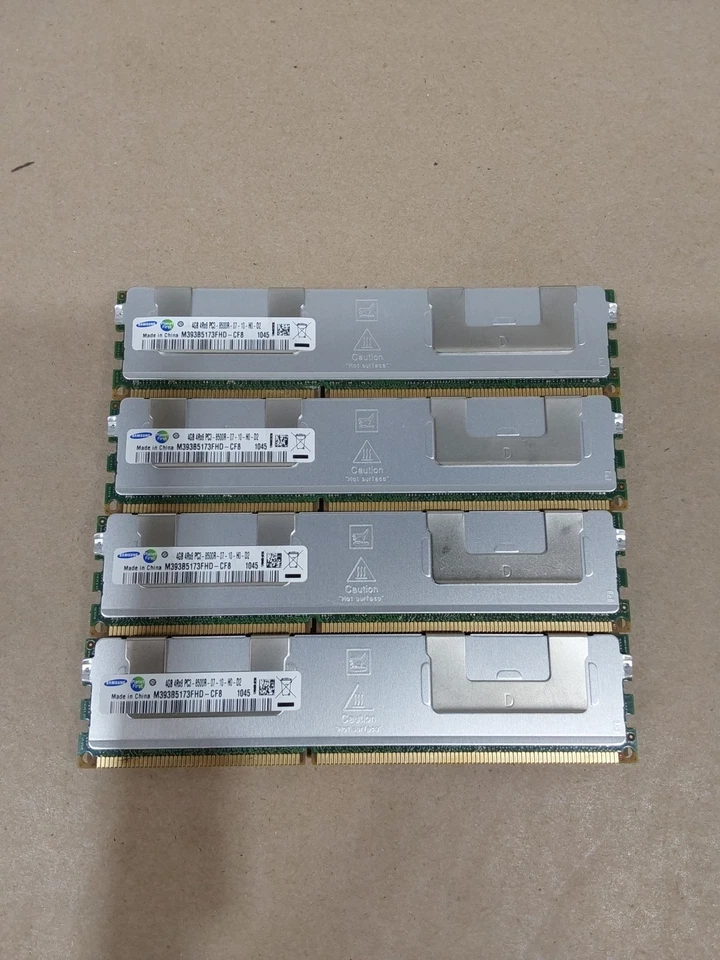 Samsung 4GB 4Rx8 ECC Server RAM M393B5173FHD-CF8 (Lot of 4) - Image 1 of 3