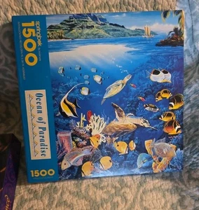 Springbok 1500 Pc Jigsaw Puzzle Ocean of Paradise - Picture 1 of 1