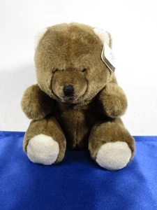 Peluche imbottito orso marrone vintage 1984 Thelya ""Bumper"" 7,5" con etichette - Foto 1 di 9