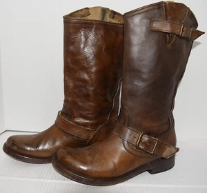 BOTAS MOTO MOTO MOTO FREEBIRD BY STEVEN CROSBY Engineer Marrón Envejecido Para Mujer 10 - Imagen 1 de 7