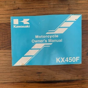 2008 KAWASAKI KX450F Motorcycle Owners Manual. - Picture 1 of 7