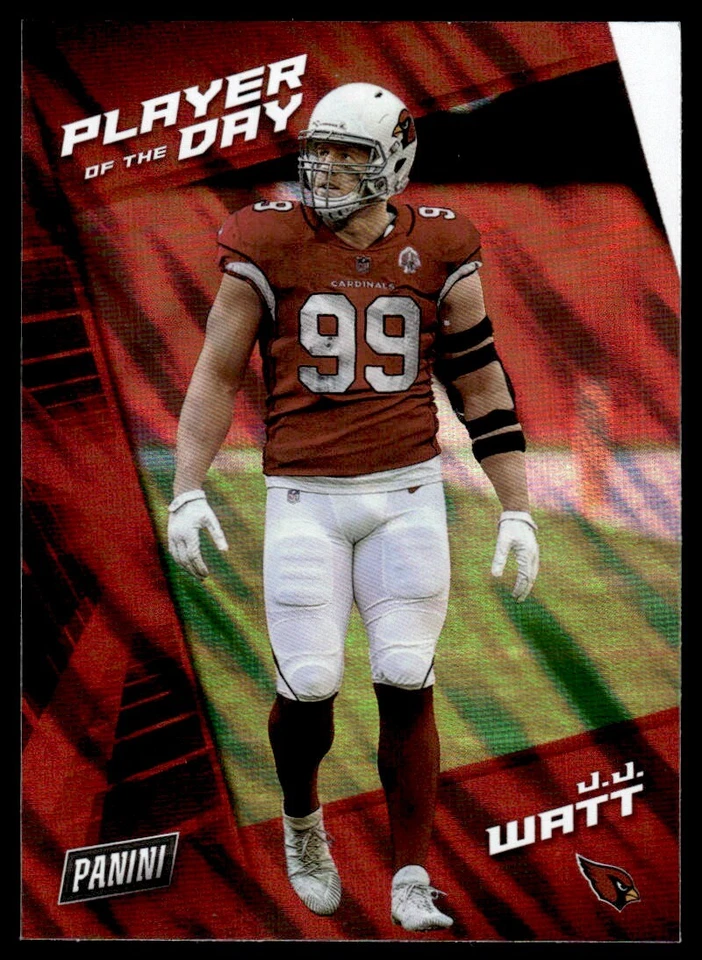 2021 Panini Player of the Day J.J. Watt Arizona Cardinals #44 - Image 1 of 2