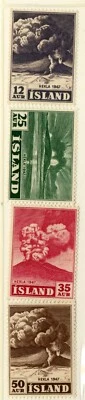 Estampilla de Islandia 1948 Sc#246 247 248 249 250 251 252 MLHOG Foto 1 de 2