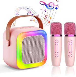 Mini Karaoke Machine for Kids Teen Adults, Kids Karaoke Machine with 2 Wireless - Picture 1 of 12
