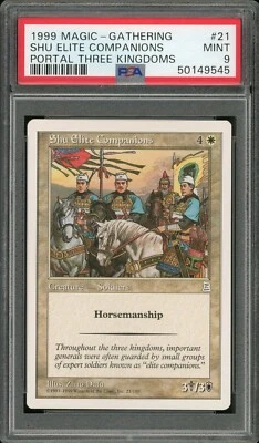 1999 Magic the Gathering MTG Portal Three Kingdoms 21 Shu Elite Companions PSA 9 - Image 1 of 2
