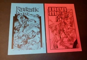 JIM LEE FANTASTIC FOUR & IRONMAN ASHCAN AUSGABEN NUR 2000 VON JEDEM GEDRUCKT NM - Bild 1 von 2