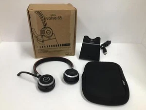 Jabra Evolve 65 SE UC Stereo Wireless Headset Missing Dongle 6599-833-499 - Picture 1 of 4