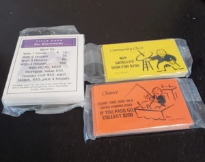 Monopoly 2000 Millennium Chance and Community Chest cards. Plus Land cards - Picture 1 of 2