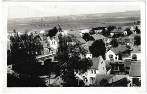 Ansichtskarte Slatinany/Slatinian/Schibran - Ortsansicht/Panorama/Brücke s/w - Picture 1 of 2