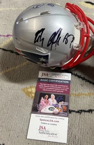 Rob Gronkowski Signed Autograph Auto Patriots Super Bowl 53 Mini Helmet JSA COA - Picture 1 of 3