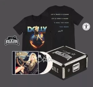 Dolly Parton Rockstar Tshirt 2 CD BOX SET NEW Medium Fragile Black - Bild 1 von 3