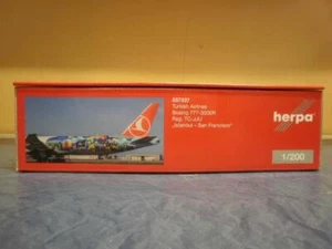 Herpa Wings 1:200 Boeing 777-300ER Turkish Airlines Istanb. San Francisco 557337 - Picture 1 of 1