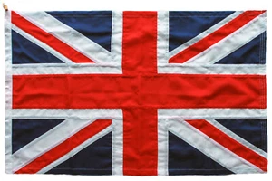 Union Jack storm flag MoD approved traditional sewn 3x2ft 92x61 cm size toggle - Picture 1 of 6