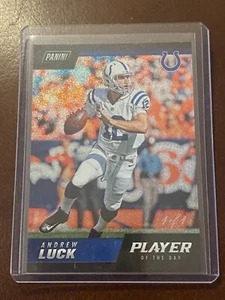 Andrew Luck 2018 PANINI PLAYER OF THE DAY REAL 1/1 DOTS LITE VARIATION NM WOW - Picture 1 of 15