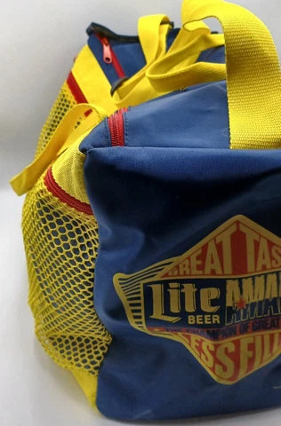 WWF Gym Duffle Bag World Wrestling Federation Titan Sports Amania Vtg Lite Beer Cover