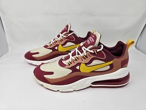 NIKE Air Max 270 React NOBLE RED/DARK SULFUR Men Running Shoes A04971601 - Picture 1 of 24