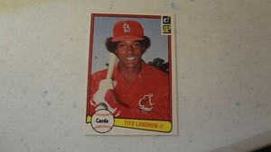 1982 DONRUSS # 292 TITO LANDRUM   BASEBALL CARD