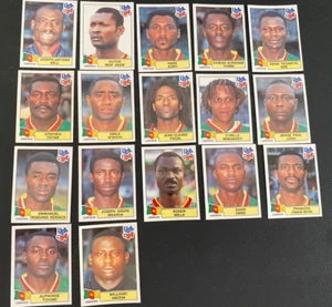 Panini World Cup USA 1994 Cameroon Green Backs x 17 Stickers - Picture 1 of 2
