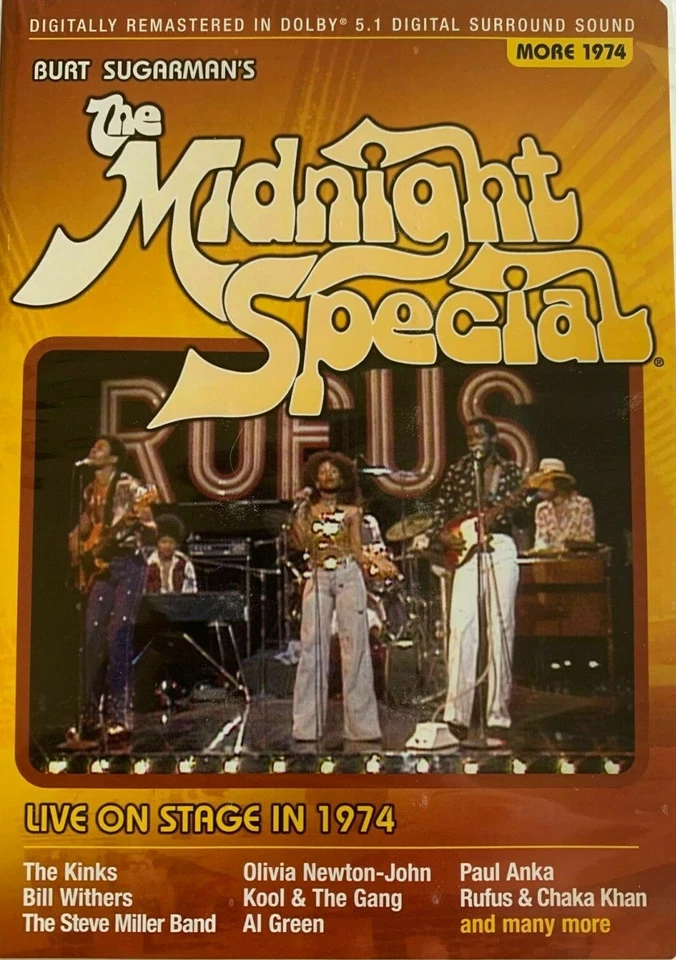 The Midnight Special DVD Live on Stage More 1974 Kinks Ace Steve Miller