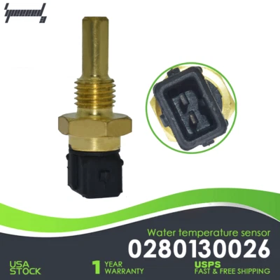 Engine Coolant Temperature Sensor For BMW 325 318i 325i SAAB Hyundai 0280130026 - Image 1 of 4