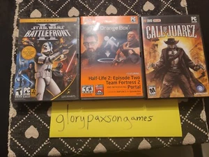 PC Game Lot 1 - Orange Box, Call of Juarez, Star Wars Battlefront 2 - Complete - Picture 1 of 4