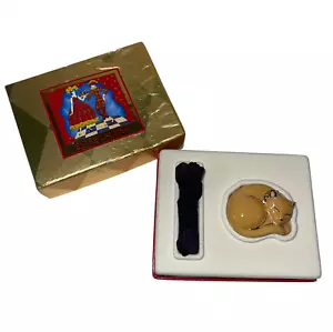 Vintage Estee Lauder Kitten Oz Solid Perfume White Linen Collectible Compact Cat - Picture 1 of 15