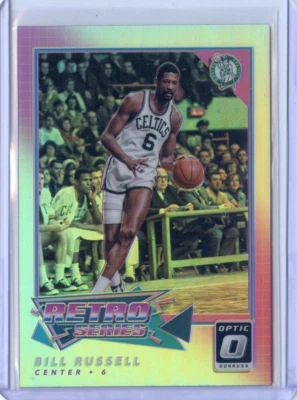 2017-18 Panini Donruss Optic Retro Series Silver NO. 3 BILL RUSSELL CELTICS - Image 1 of 3