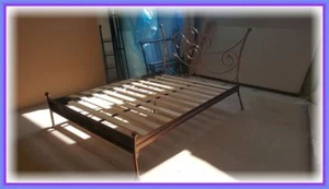 Metallbett Aurelia 120 x 200 mit niedrigem Fußteil und Blende + Lattenrost! - Bild 1 von 9