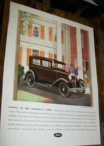 1930 Ford Model A Tudor Sedan large-mag car ad-daughter at boarding school - Picture 1 of 1