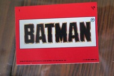 1989 BATMAN MOVIE STICKER STICKERS SINGLES YOU PICK COMPLETE FINISH YOUR SET