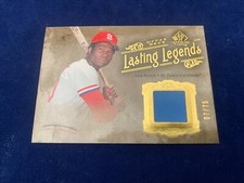 Lou Brock St. Louis Cardinals 2005 Lasting Legends SP Legendary Cuts #7/75 NM MT