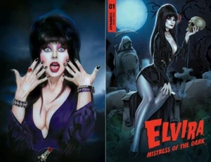 ELVIRA MEETS H.P. LOVECRAFT # 1 Virgin Variant LTD 400 by Craig Deakes Combo 1 - Picture 1 of 3