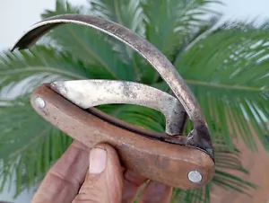 Coltello da taglio zoccoli e artigli vintage aperto bordo piegato zoccoli cavallo strumento mandrino - Foto 1 di 19