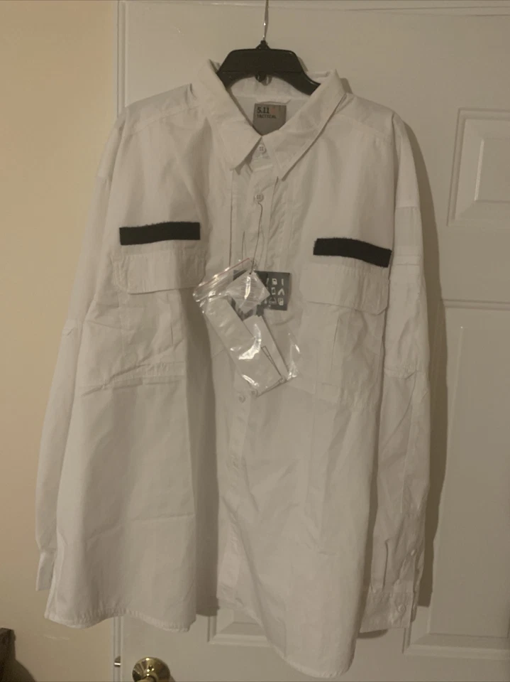 5.11 Tactical Long Sleeve, Taclite Pro Shirt Men's size 3XL 72175- White - New - Image 1 of 1
