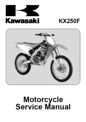 Kawasaki KX250F 2006-2008 manual de reparación de taller de reparación de servicio Foto 1 de 4