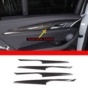Fits For BMW X3 G01 X4 G02 2018-2022 Inner 4-Door Panel Carbon Fiber Trim Cover - Picture 1 of 9
