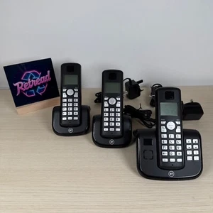 Trío de teléfono inalámbrico digital BT3560 con contestador automático y bloque de llamadas molestas - Imagen 1 de 10