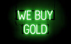 SpellBrite WE BUY GOLD Sign | Neon Sign Look, LED Light | 24.3" x 15.0"