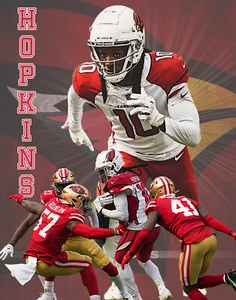 Arizona Cardinals Lithograph print of DeAndre Hopkins 2020 11 x 14 - Bild 1 von 1