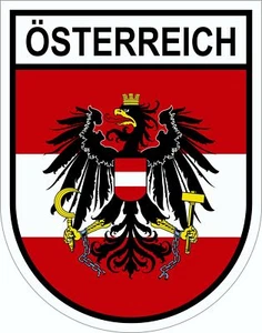 Aufkleber Wappen Österreich 120 x 90 mm  Sticker Tattoo Auto - Bild 1 von 1