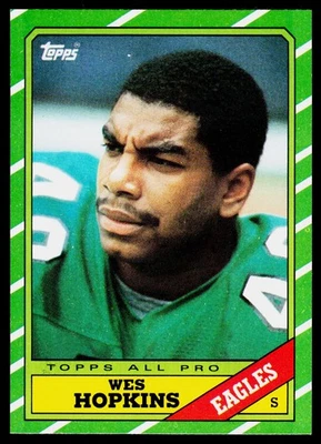 Wes Hopkins, 1986 Topps, #279, Philadelphia Eagles, - Image 1 of 2