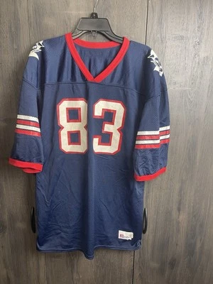 Camiseta de fútbol americano vintage de los años 70 Santa Fe Demons High School #83 adulto grande azul Foto 1 de 4